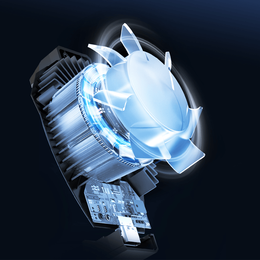 Panther Series Semiconductor Phone Cooler with Digital Display Cables & Chargers