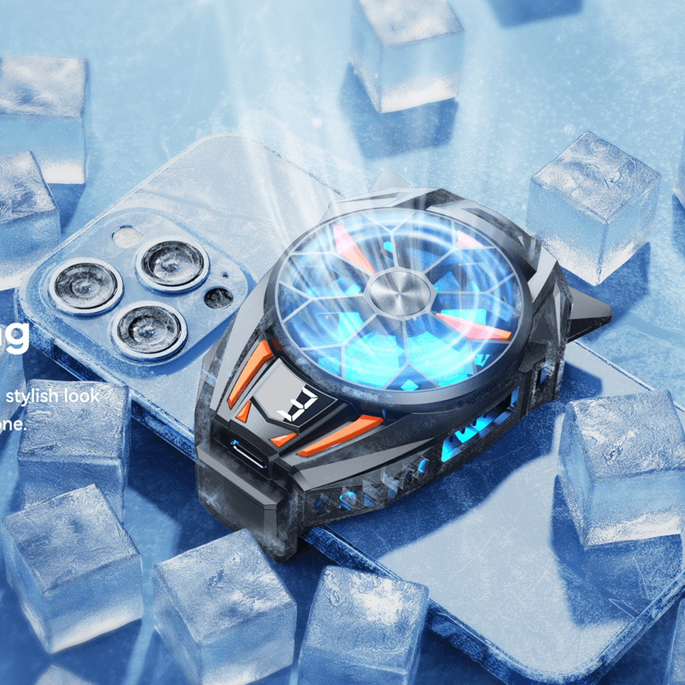 Panther Series Semiconductor Phone Cooler with Digital Display Cables & Chargers