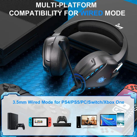 PHOINIKAS Q10 Wireless Bluetooth Gaming Headset