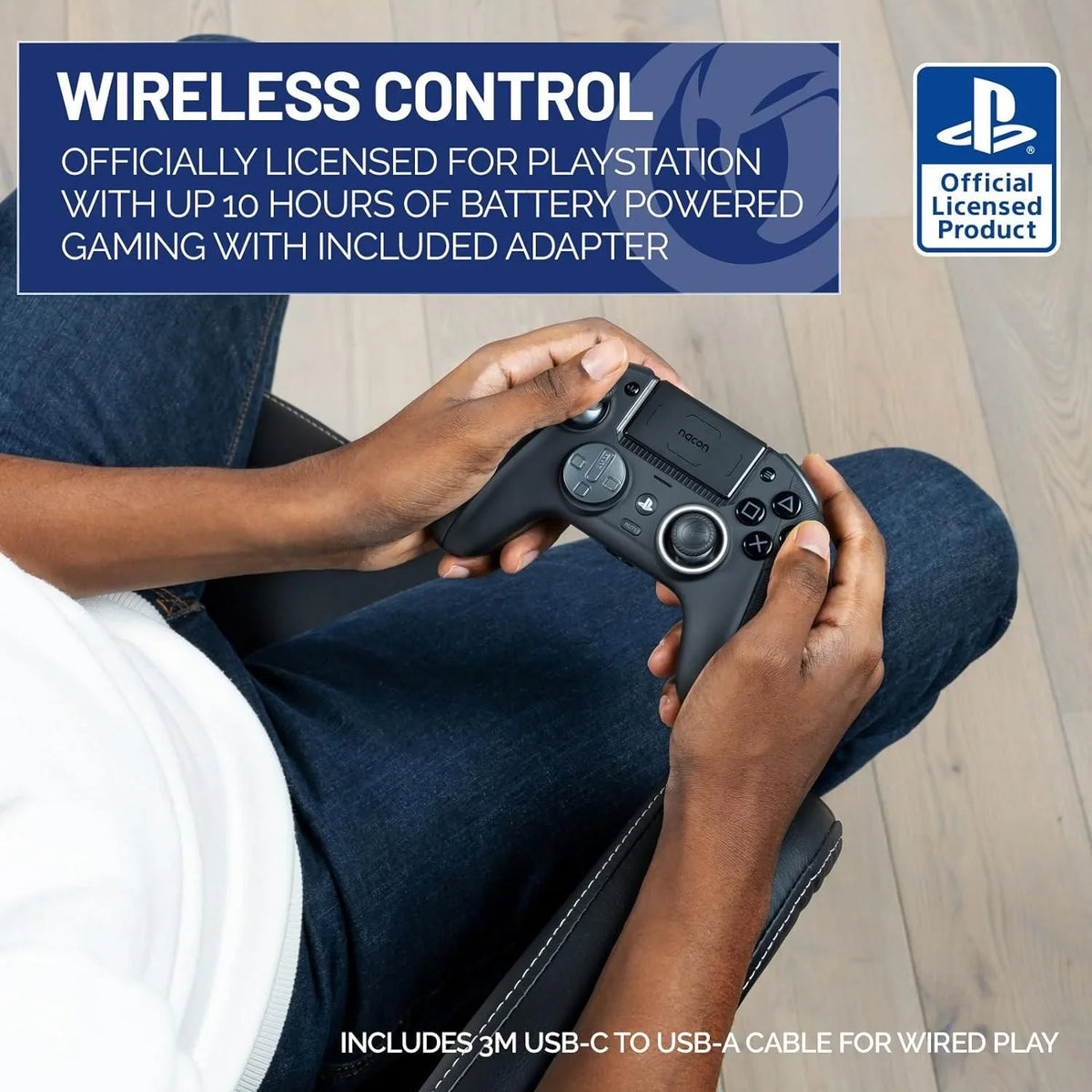 Nacon revolution 5 pro officially licensed playstation wireless gaming controller for ps5 / ps4 / pc - playstation