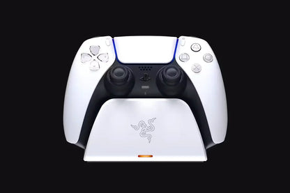 Razer quick charging stand for ps5™ - white - playstation headsets & accessories
