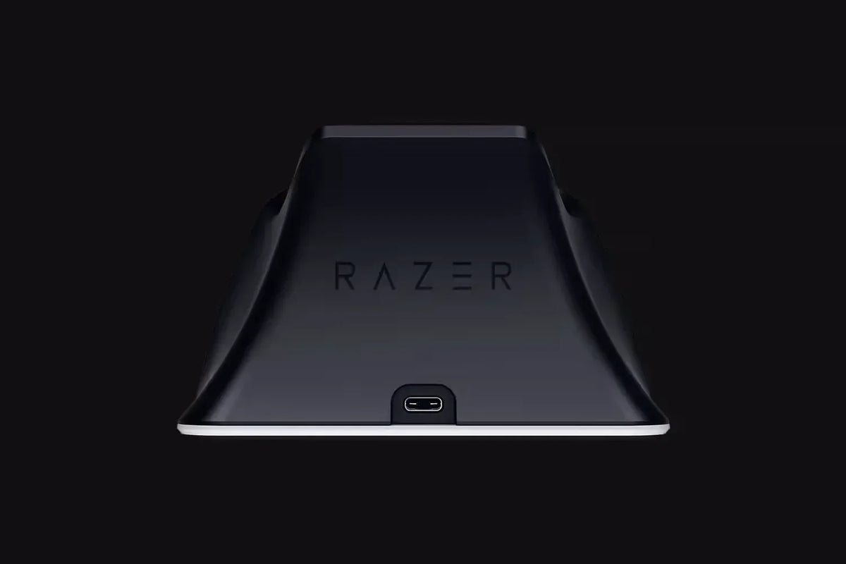 Razer quick charging stand for ps5™ - white - playstation headsets & accessories