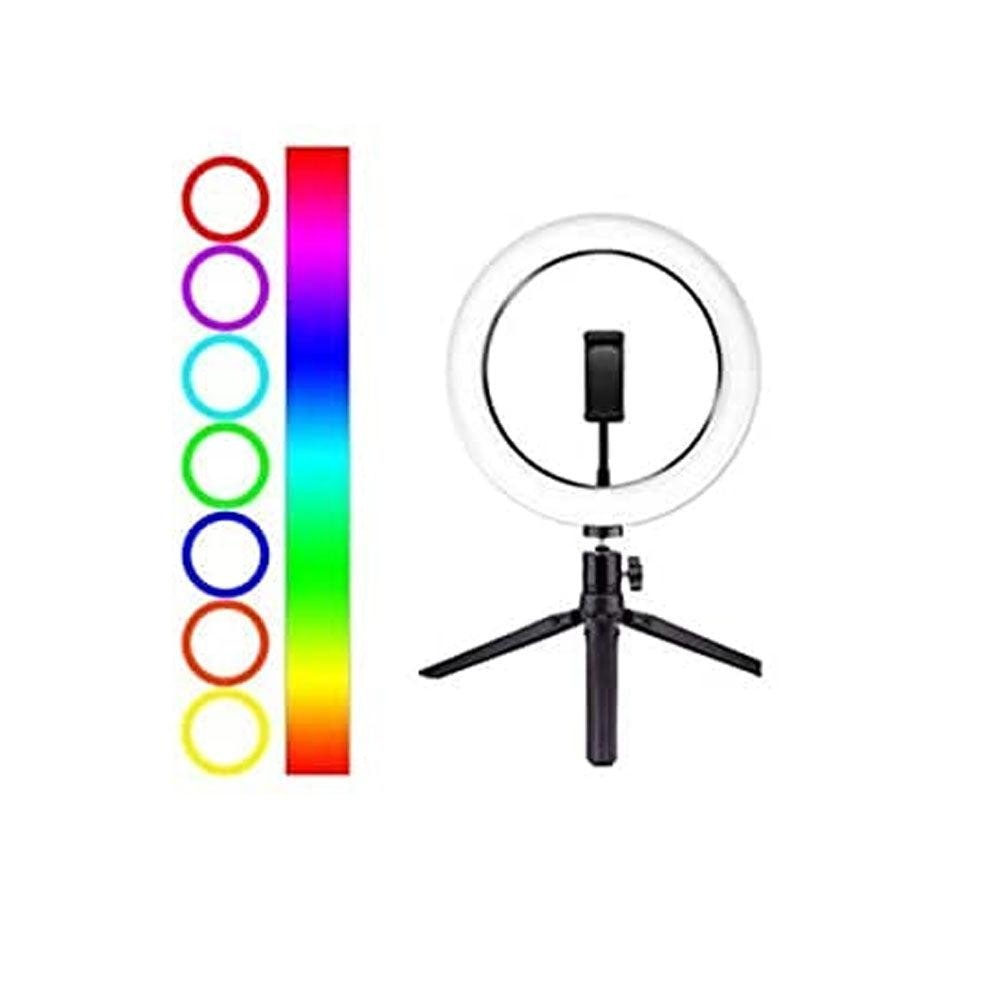 Portable MJ26 12’’ RGB Desktop Soft LED Ring Light Streaming