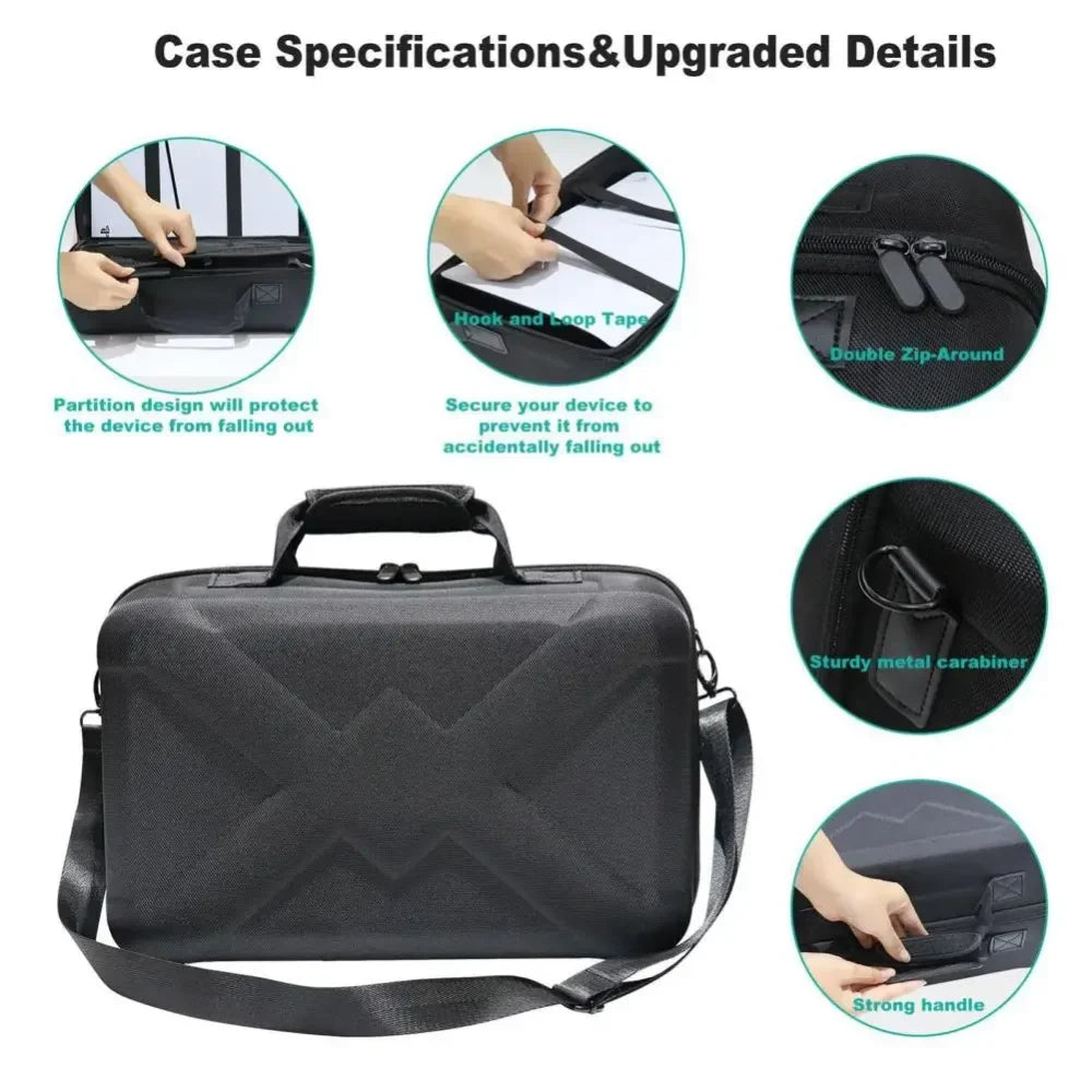 Portable ps5 slim hard case - durable and lightweight bag for console protection - console | ps5 essentials