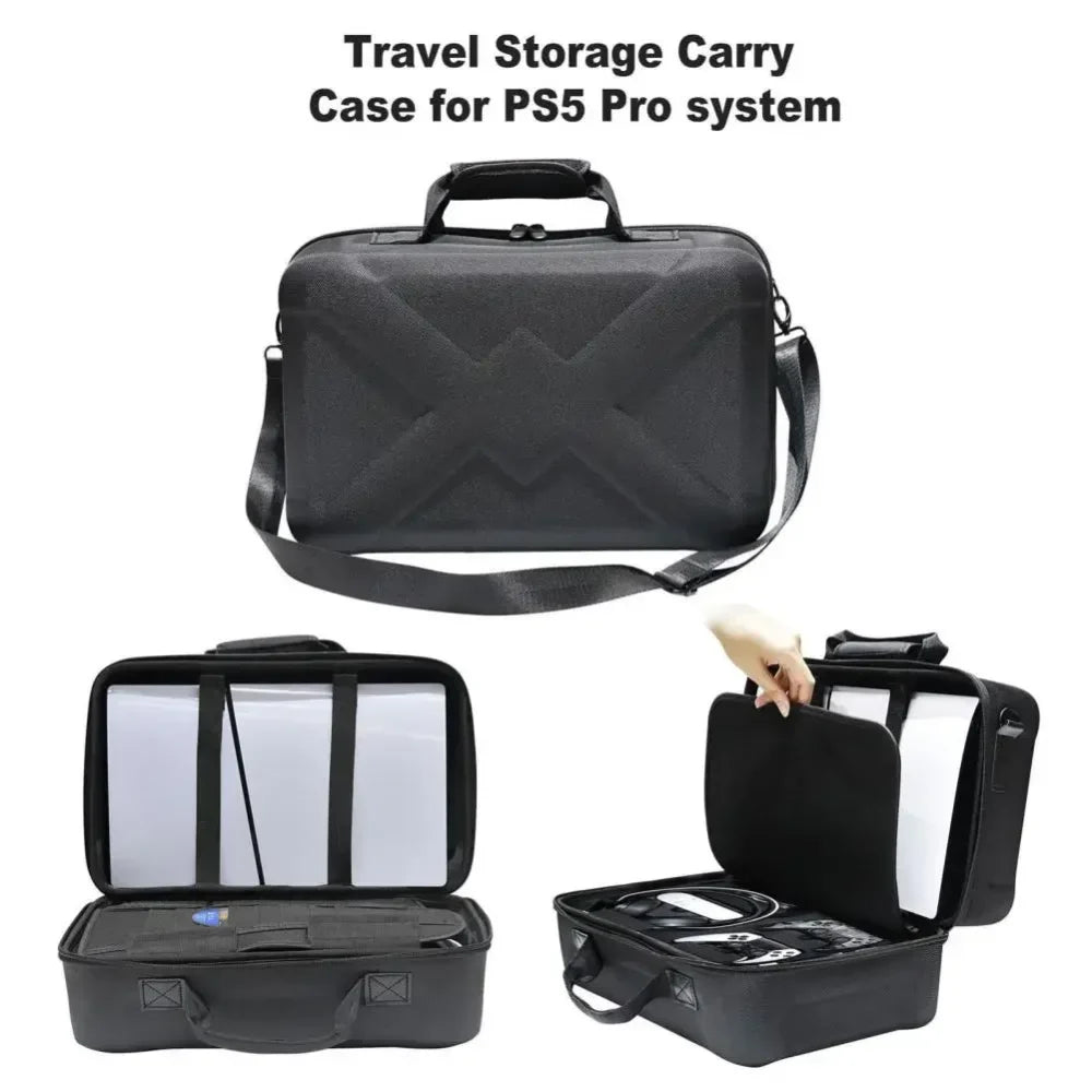 Portable ps5 slim hard case - durable and lightweight bag for console protection - console | ps5 essentials