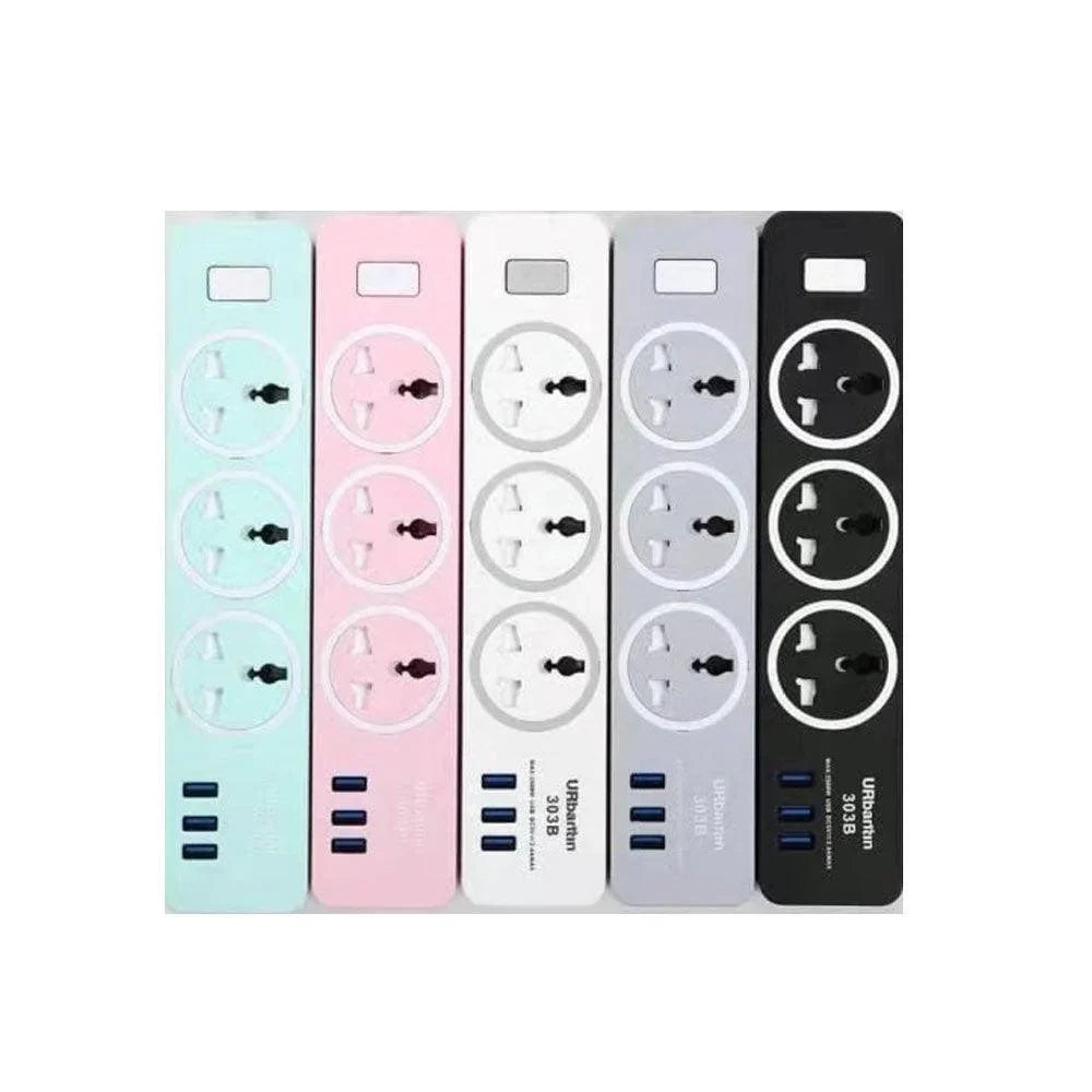 Gjby gc-05 universal smart socket power strip with 3 usb ports