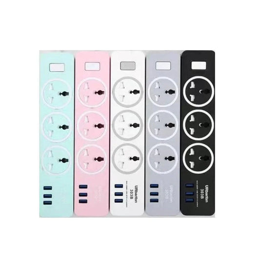 Gjby gc-05 universal smart socket power strip with 3 usb ports