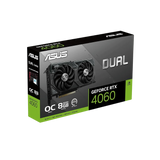 Asus dual geforce rtx™ 4060 oc edition 8gb gddr6 (pcie 4.0 8gb gddr6 dlss 3,