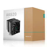 Deepcool ak620 high performance cpu cooler computer system cooling parts
