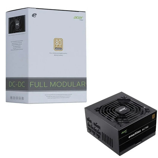 Fonte atx 750w real 80 plus bronze pfc ativo acer ac750 computer power supplies