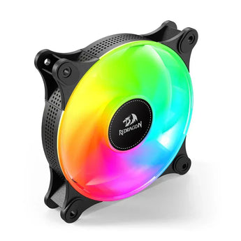 Redragon gc-f013 x 3 cpu fan 120mm argb case cooler fan 4pin pwm silent