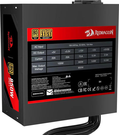 Redragon power supply gc-ps007-se 850 w computer power supplies