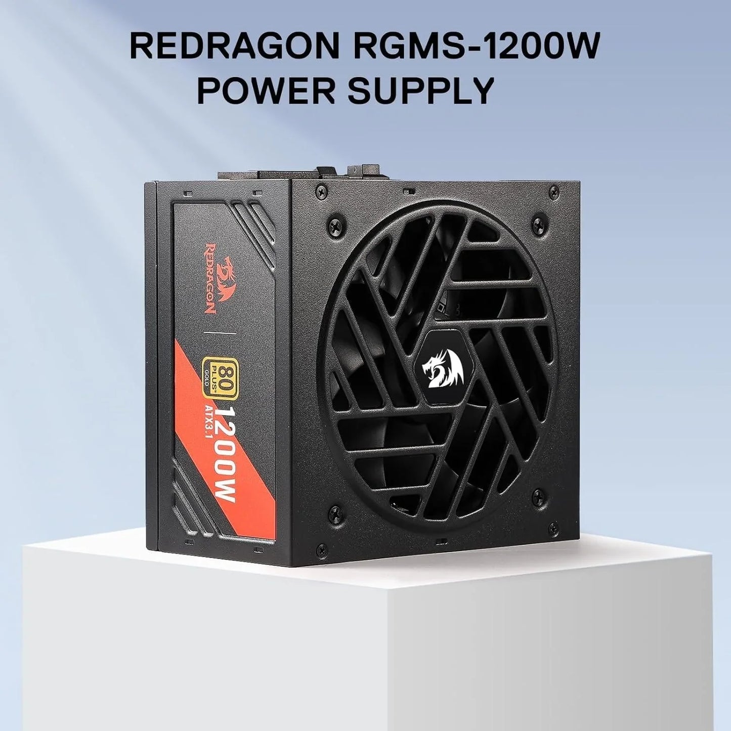 Redragon rgms-1200w pro 80+ gold 1200 watt power supply w/upgraded atx 3.1 &