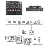 Bm-800 professional condenser microphone with v8 soundcard
