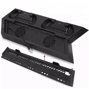 Dobe tp4-023b for ps4 slim console vertical stand with cooling fan