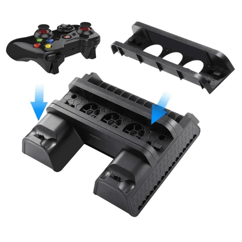 Ps4 slim pro multi-functional charging & cooling stand tp4-882