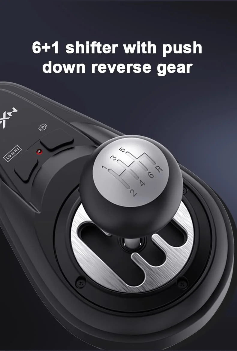 Pxn a7 racing wheel gear shifter 6 +1 shifter metal disk with handbrake button