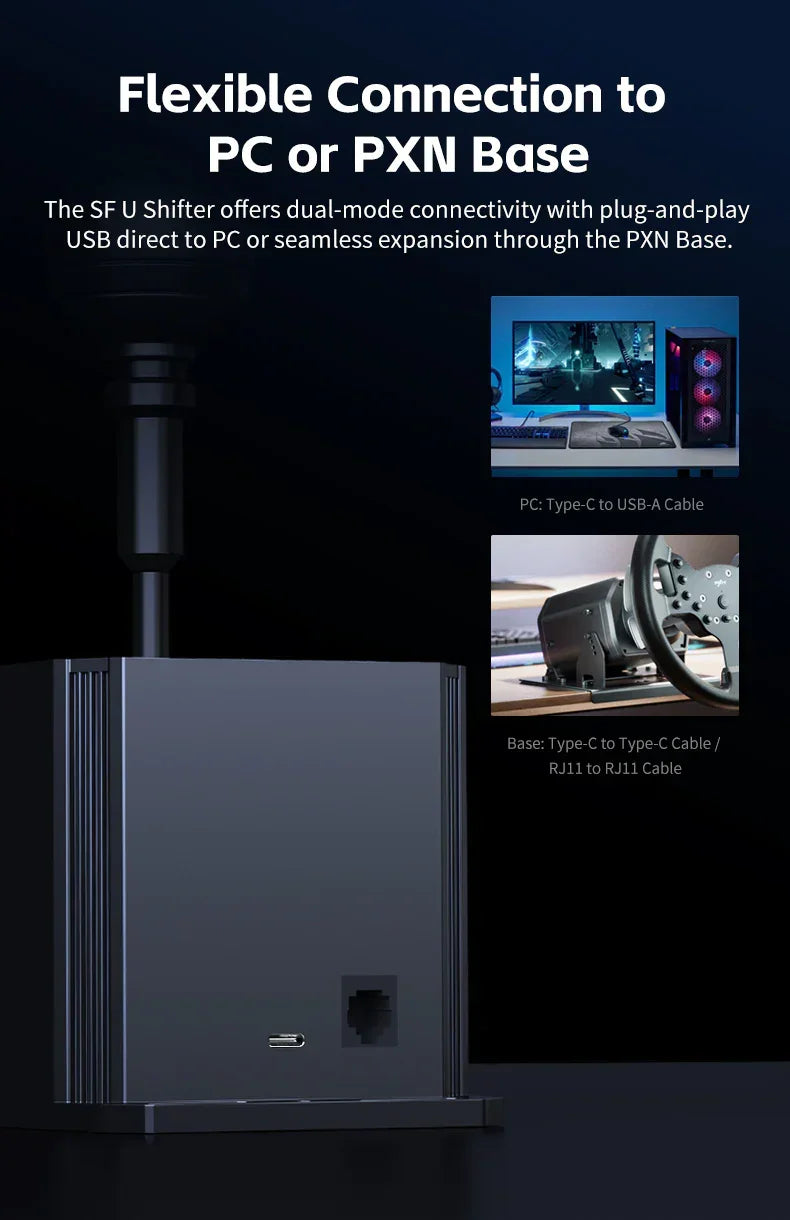 Pxn sf u gaming gear shifter game racing wheels