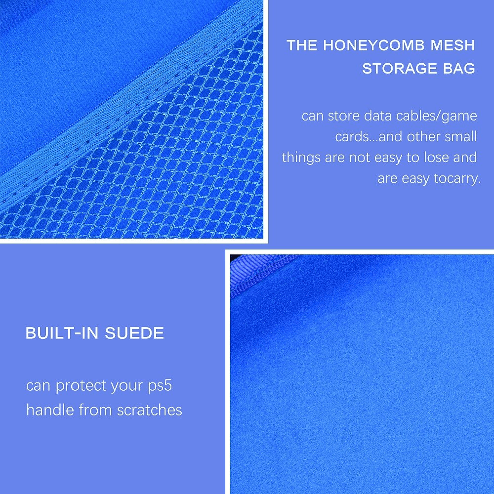 PS5 Controller Case Portable Shockproof Protective Carry Case Console