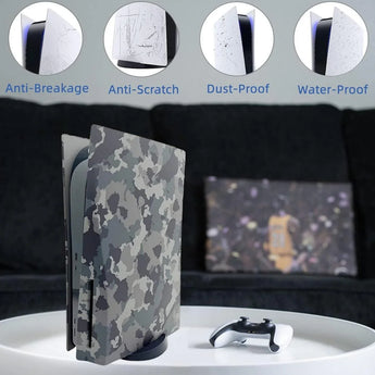 Camouflage face plates cover shell panels for ps5 disc edition console