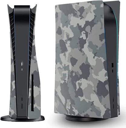 Camouflage face plates cover shell panels for ps5 disc edition console