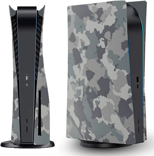 Camouflage face plates cover shell panels for ps5 disc edition console