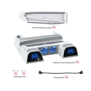 Dobe for ps5 slim host multifunctional heat dissipation base for p5 game