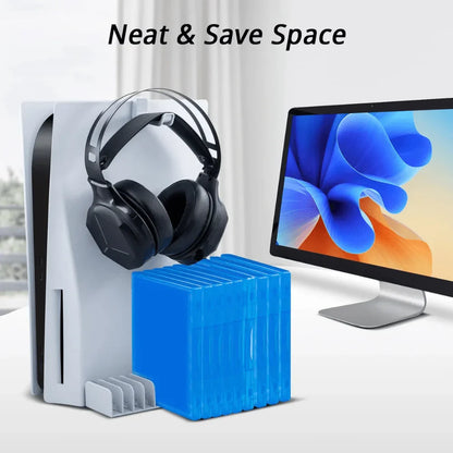 Dobe headset storage set with game disc rack for ps5 (tp5-2509)