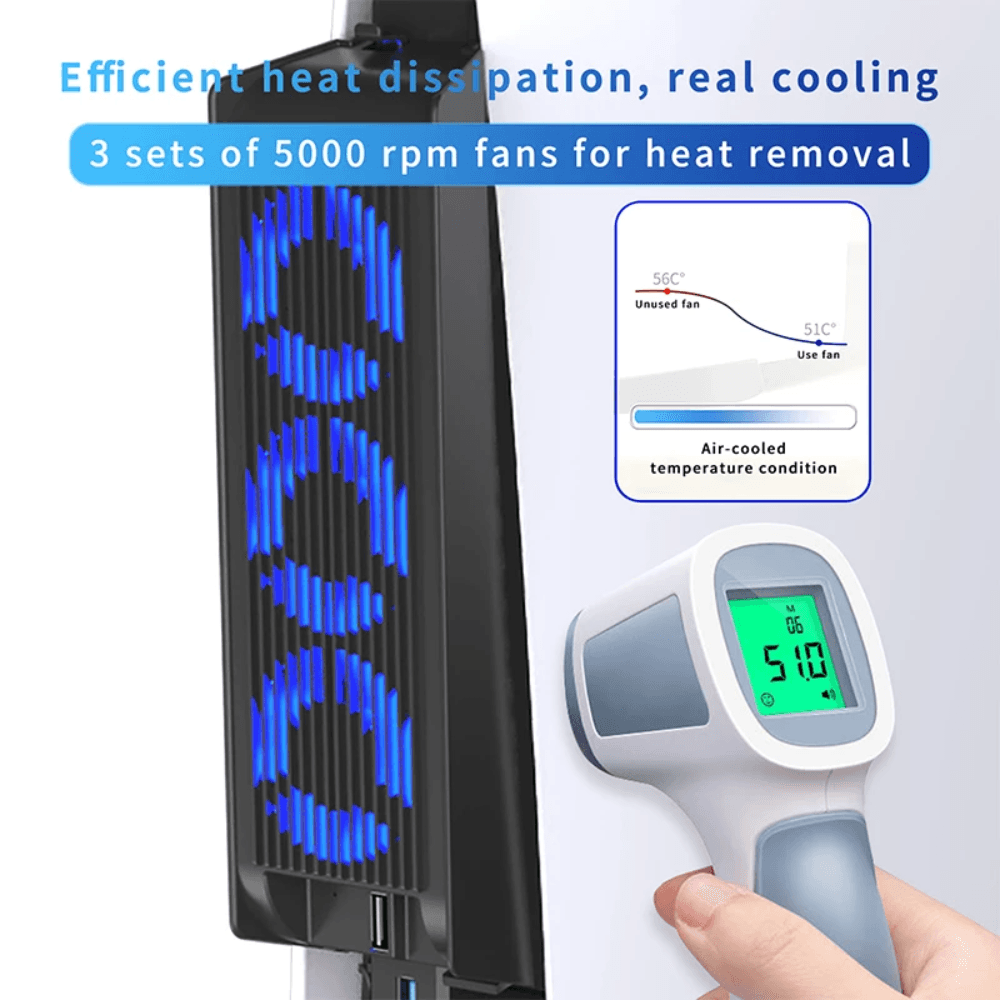 PS5 Game Console Air Cooling For PS5 Digital/Ultra HD Console