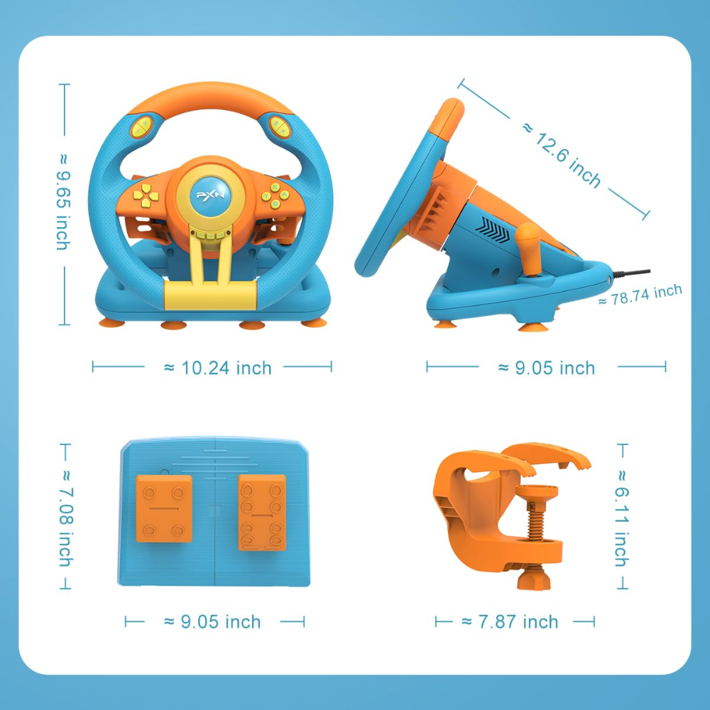 PXN Laishida V3 Pro 180° Gaming Steering Wheel Racing