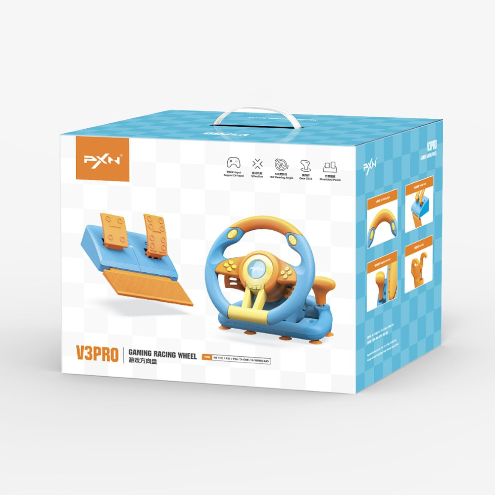 PXN V3III 180° Gaming Steering Wheel Racing