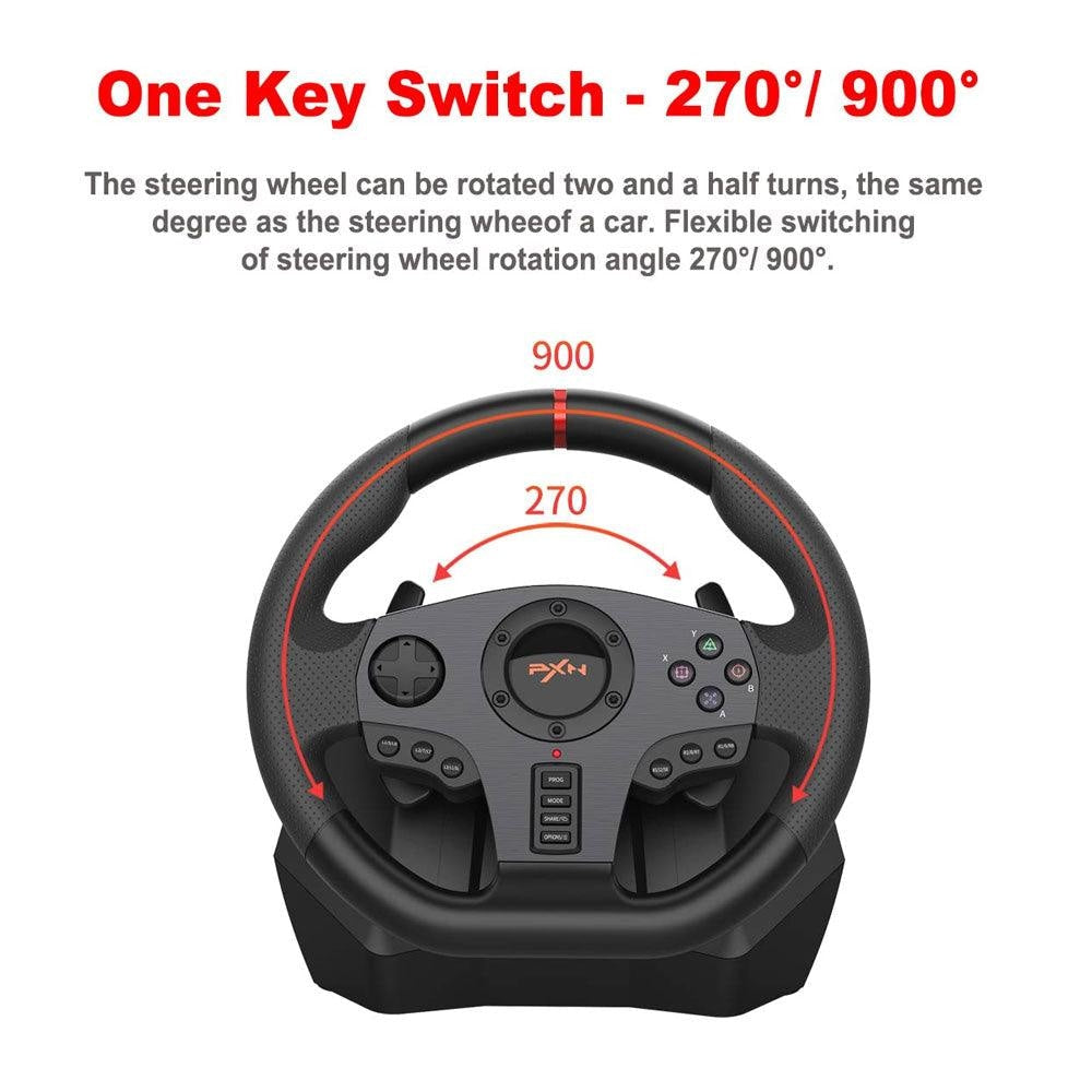 PXN V900 Gaming Steering Wheel with Linear Pedals PXN 25
