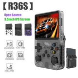 R36s retro handheld video game console open source system 3.5 inch - Fun Touch