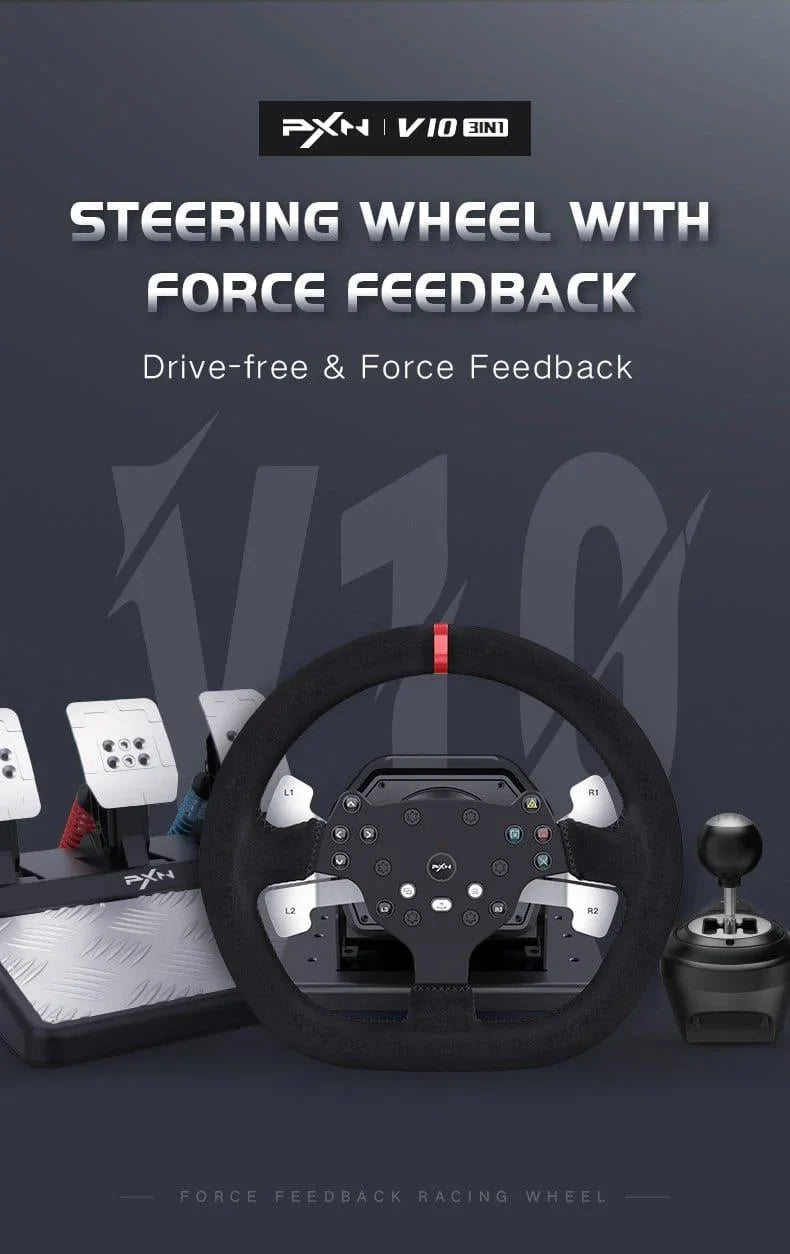 Pxn v10 steering wheel - racing gear