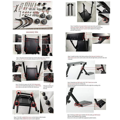 Vevor racing wheel stand for thrustmaster gaming wheels