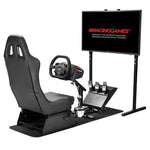 Racing wheel stand with racing seat gy013 - Fun Touch