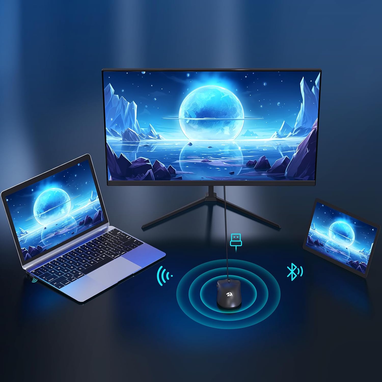 Redragon 3 Mode Wireless Gaming Mouse M815PRO New Arrivals