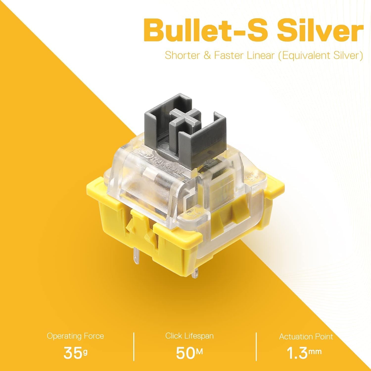 Redragon a113 bullet-s (24 soft linear mechanical switches) JOD 15