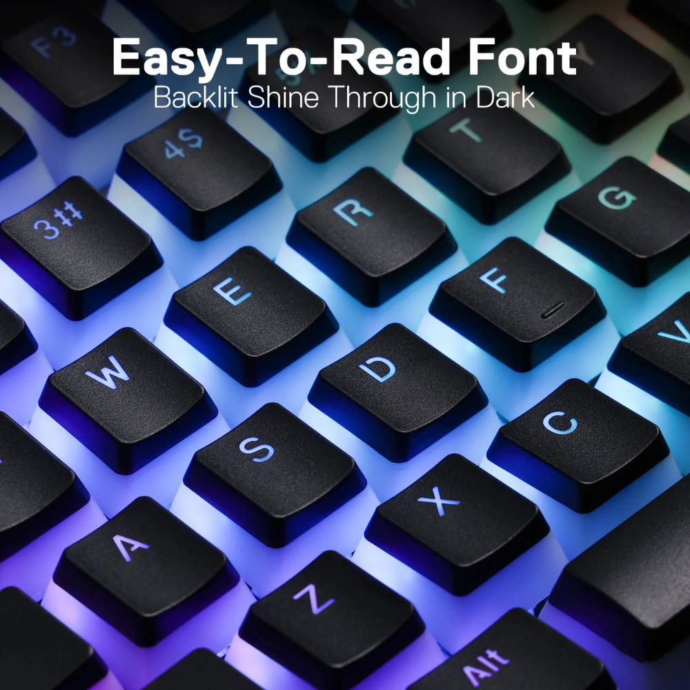 Redragon A130 Pudding Keycaps 104 Keys Keyboard