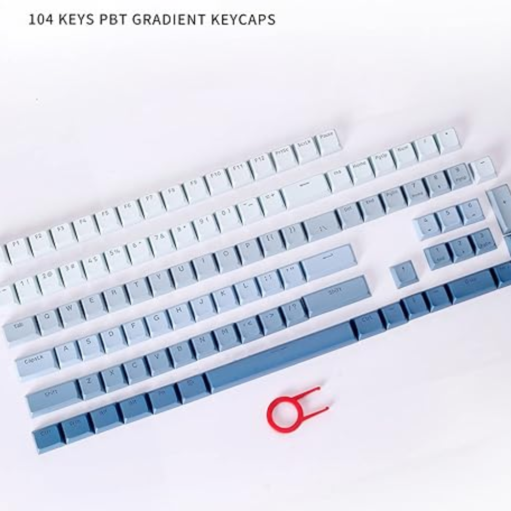 Redragon A134 Gradient Color Ombre Blue KeyCaps 104 Keys Keyboard
