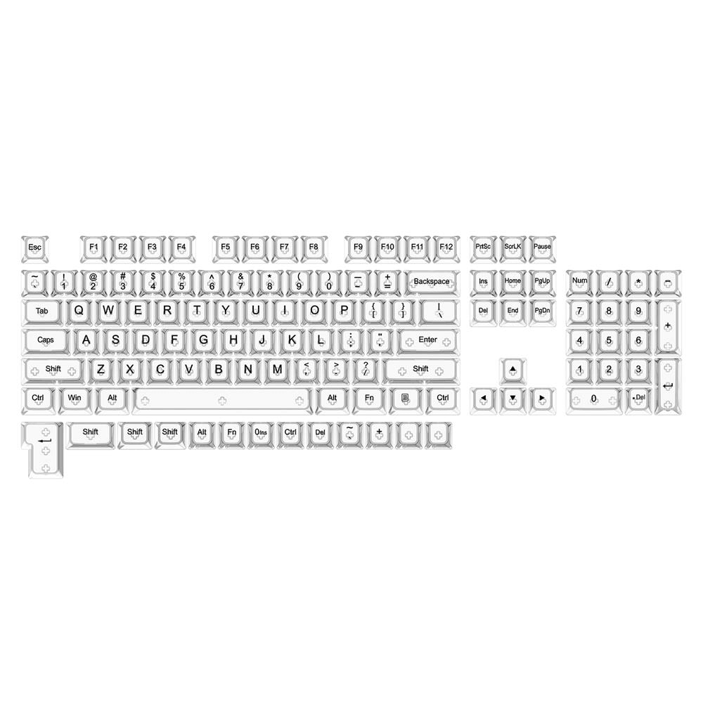 Redragon a137 transparent keycaps 117 keys - Fun Touch