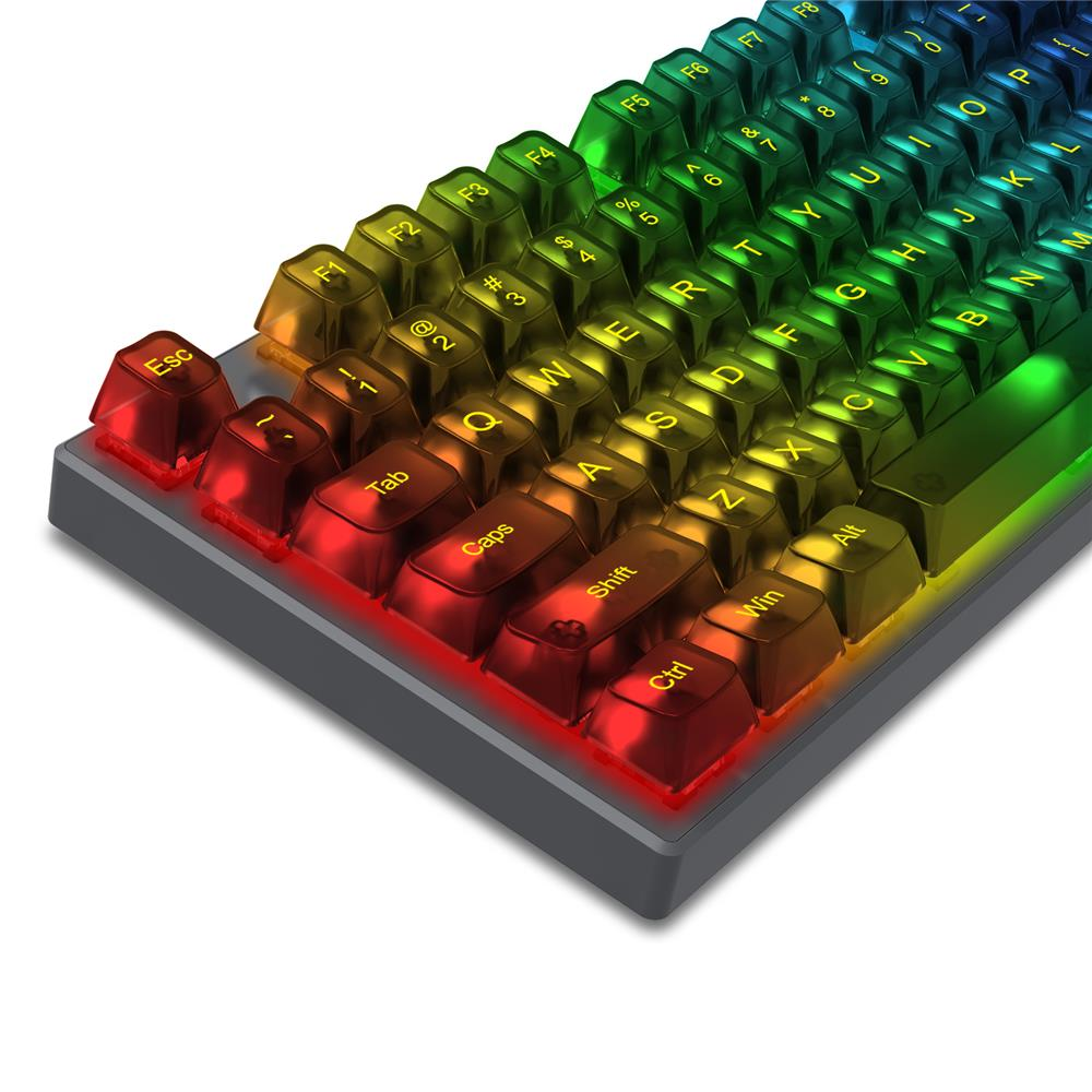 Redragon A138 Transparent Black keycaps 117 Keys Keyboard