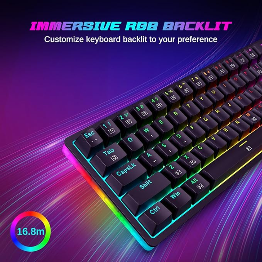 Redragon Akali K642 RGB 60% Hot Swappable Keyboard