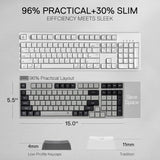 Redragon bk7114 low-profile wireless computer keyboard JOD 15
