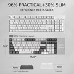 Redragon bk7114 low-profile wireless computer keyboard JOD 15