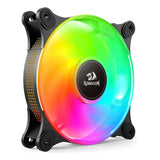 Redragon gc-f013 x 3 cpu fan 120mm argb case cooler fan, 4pin pwm silent - Fun Touch