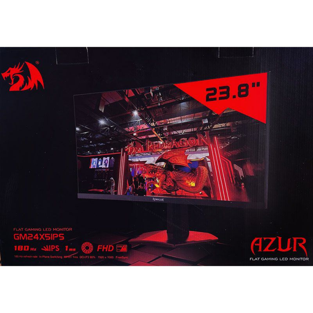 Redragon GM24X5IPS 24 Inch Full HD 180Hz 1ms Gaming Monitor | GM24X5IPS Tower