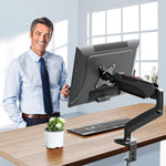 Redragon GMK914 Single Monitor Mount Stand Gas Spring Adjustable Arms with VESA