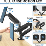 Redragon GMK915 Dual Monitor Mount Stand Gas Spring Adjustable Arms with VESA