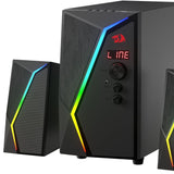 Redragon gs520 pro computer gaming speakers with subwoofer, 2.1 channel rgb - Fun Touch